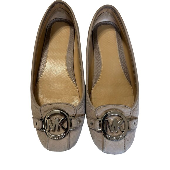 Michael Kors Womens 6.5M Fulton Moc Ballet Flat Suede Leather Gray  Shoes - Picture 3 of 11